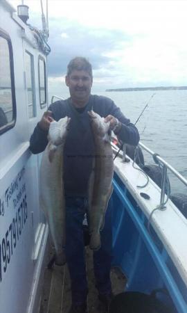 8 lb Ling by STUART with 2 ling 1st aug on HEIDI J