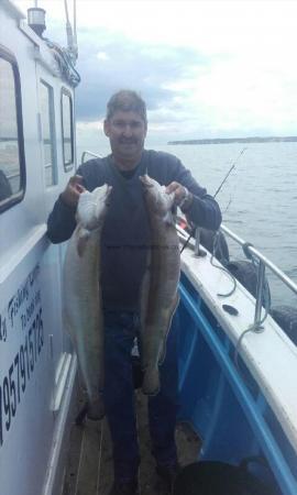 8 lb Ling (Common) by STUART with 2 ling 1st aug on HEIDI J