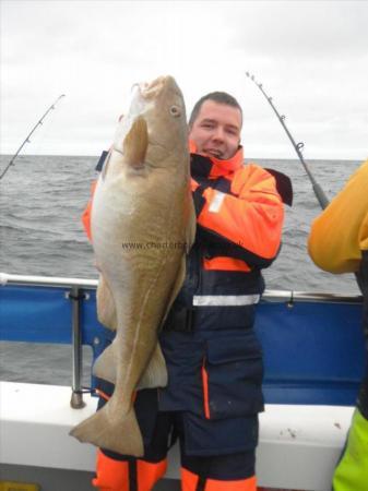 28 lb Cod by Steven Davidson from Newcastle with his 28LB cod