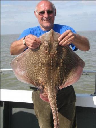 14 lb 7 oz Thornback Ray by largest of a thirty fish catch