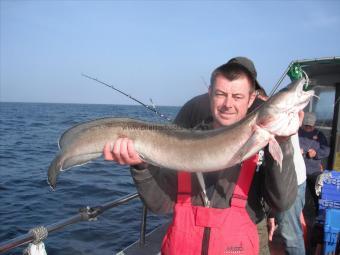 14 lb 8 oz Ling (Common) by John Brown