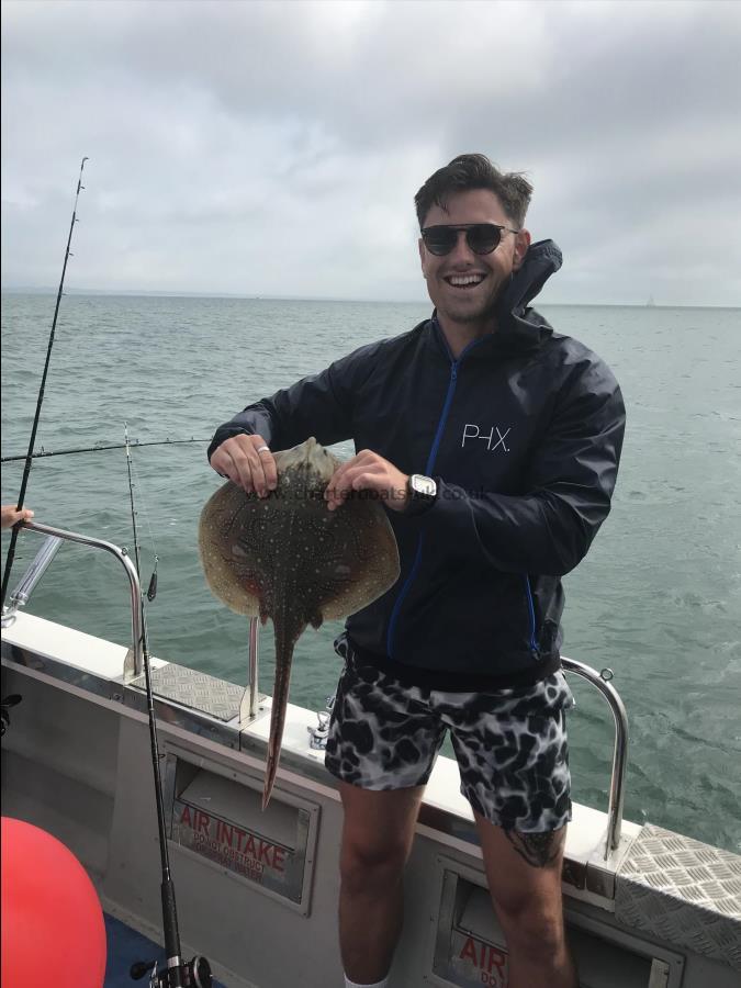 3 lb Undulate Ray by Birthday boy with his 1st fish