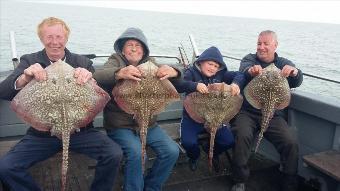 10 lb 5 oz Thornback Ray by individual day