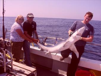 85 lb Blue Shark by Richard &Julie