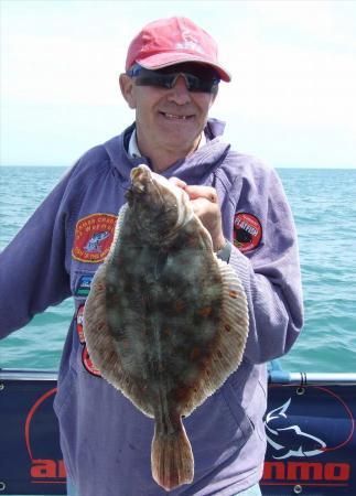 3 lb 8 oz Plaice by Dodgey Dave Barton