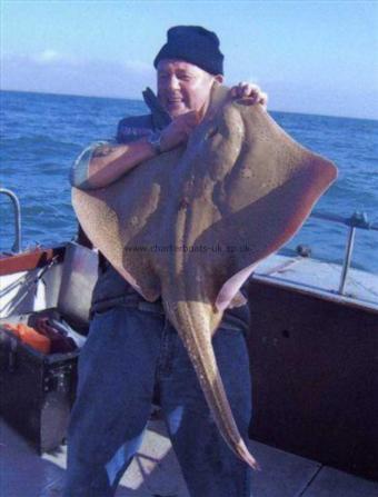 28 lb 10 oz Blonde Ray by Steve  Young