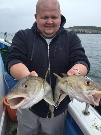5 lb Cod by adrian with 2 cod in one drop