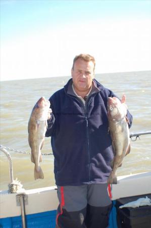5 lb 8 oz Cod by brace of early cod for john