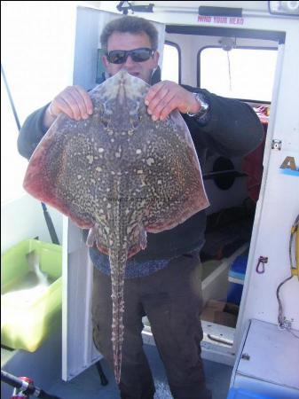 12 lb 4 oz Thornback Ray by Cliff Grimwood