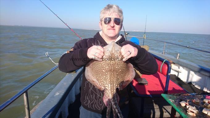 5 lb 2 oz Thornback Ray by Peter from ramsgate
