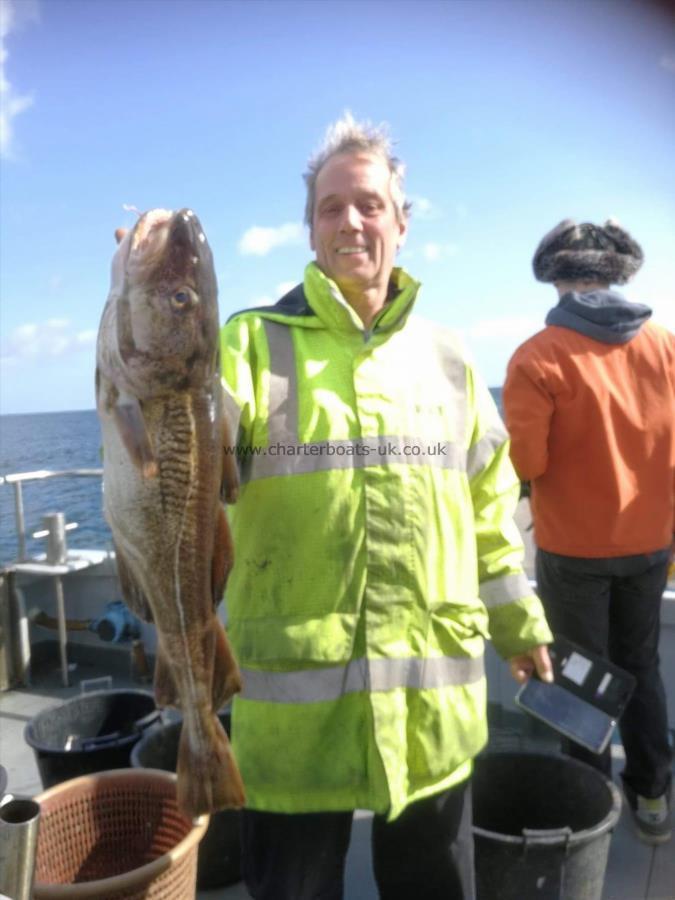 10 lb Cod by John Purkiss & his 10lb cod