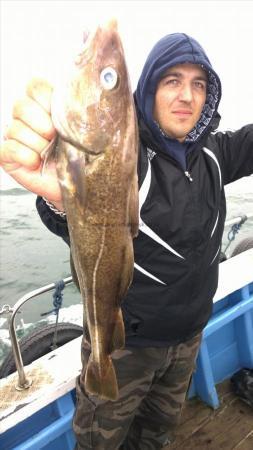 5 lb 2 oz Cod by peter with one of his cod caught 25th aug