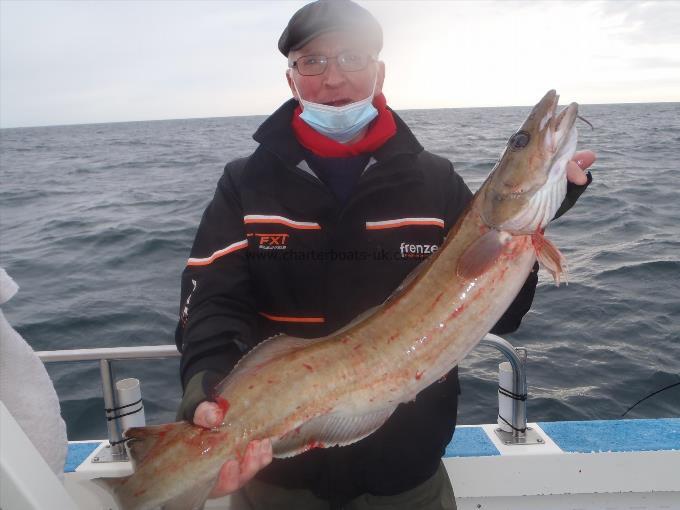 10 lb 2 oz Ling by Bill Barraclough.