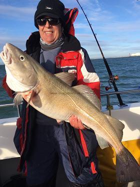 25 lb Cod by Peter Hellyar