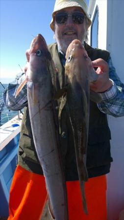 7 lb Ling (Common) by bernard from hull catches a ling and cod