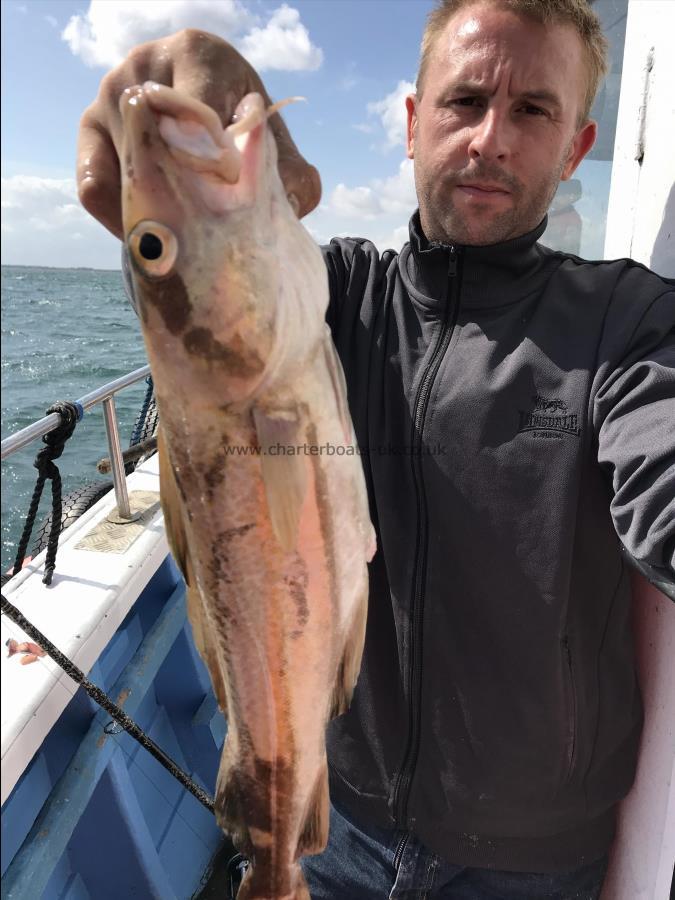 4 lb Cod by Clifford wreck fishing with one of his 4 cod