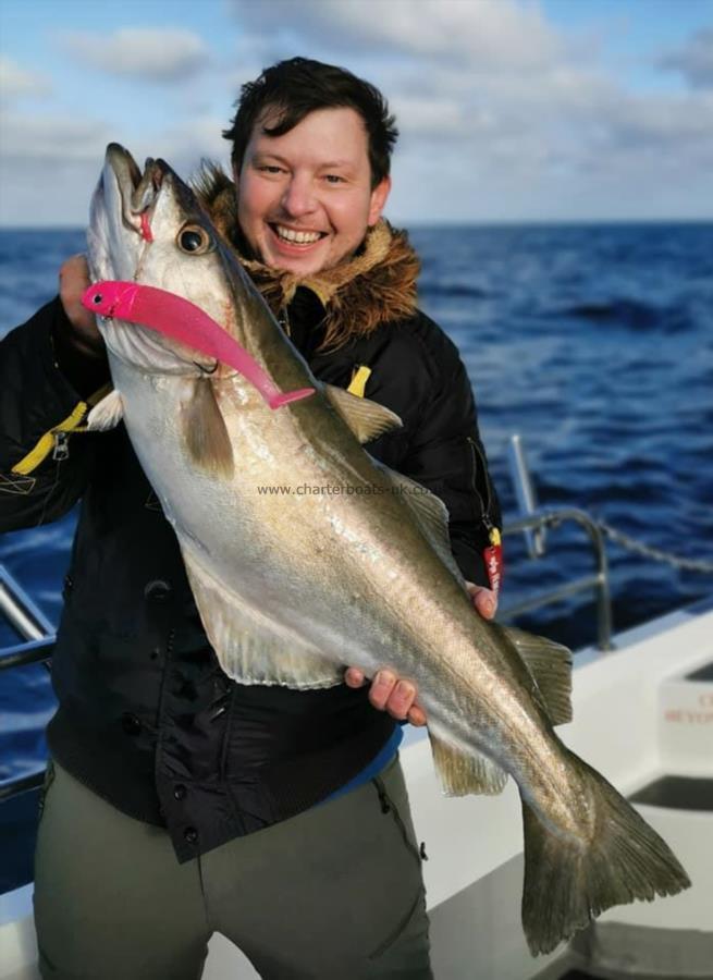 12 lb 8 oz Pollock by Dennis Babyak