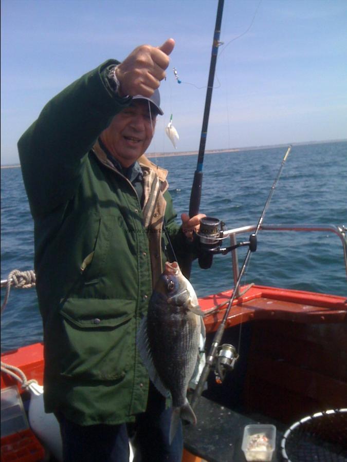 2 lb 8 oz Black Sea Bream by Tony from London.....