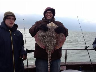12 lb 8 oz Thornback Ray by Rich from Essex