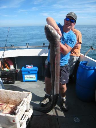 49 lb Conger Eel by Peter Cross