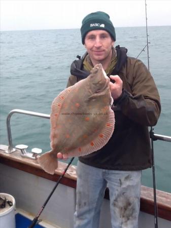 5 lb 4 oz Plaice by James Green