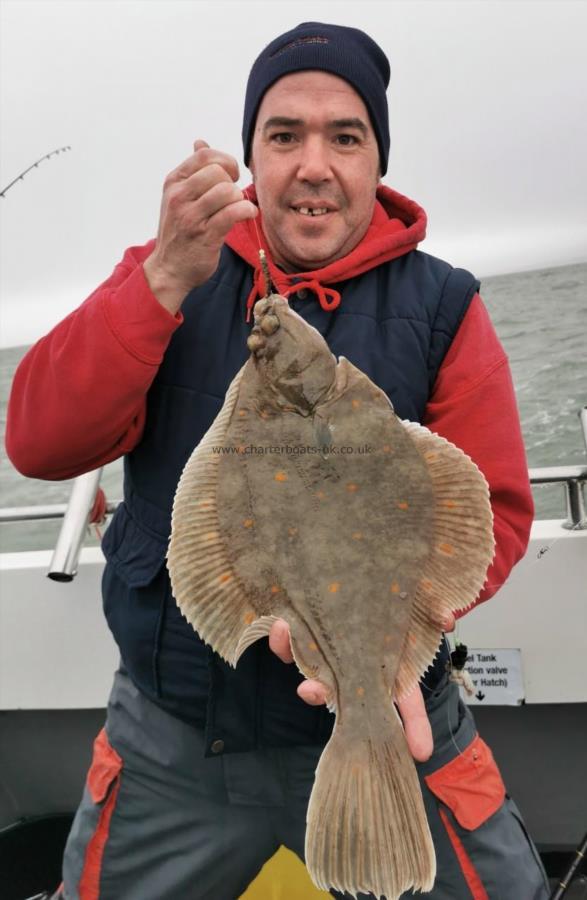 3 lb 1 oz Plaice by Lee Mapes