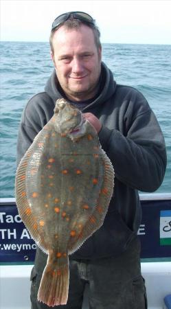 5 lb 8 oz Plaice by Mark Turner