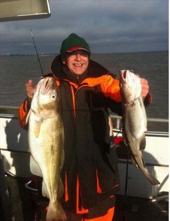 12 lb Cod by 8 lb and 4 lb cod