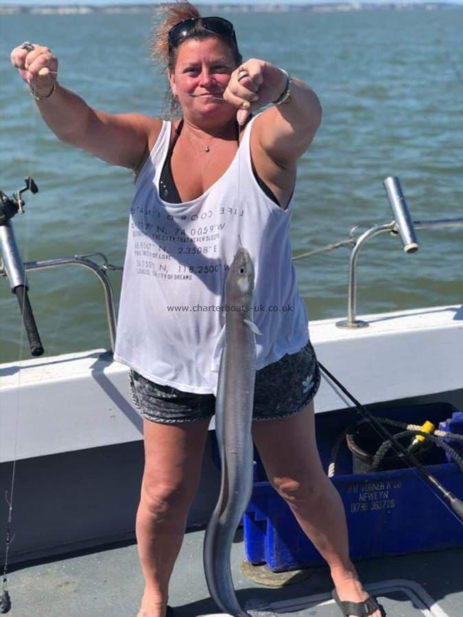 4 lb 5 oz Conger Eel by Skippers wife Dawn Parrott.