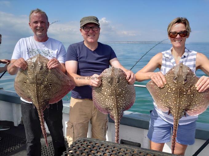 8 lb Thornback Ray by Michael buttons party