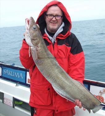 18 lb 8 oz Ling by Ian Slater