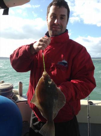 1 lb 8 oz Plaice by Skipper Simon Fisher