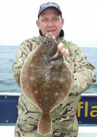 3 lb 6 oz Plaice by Mike Cartwright