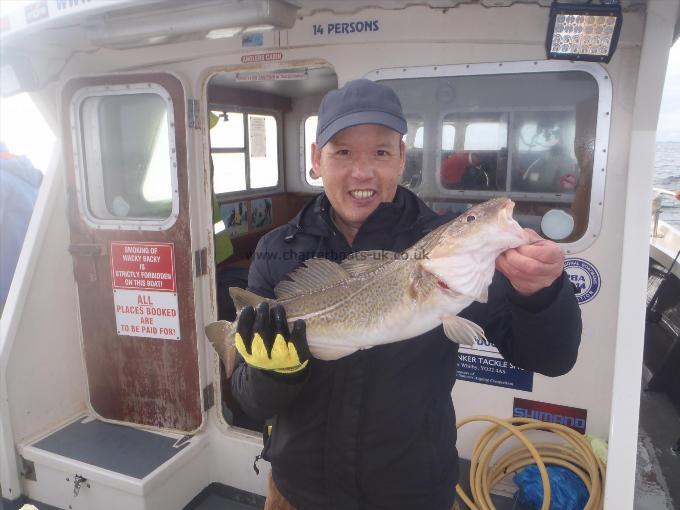 3 lb 8 oz Cod by Mr Wong.