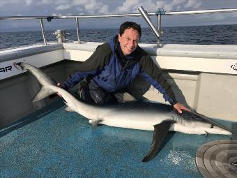 98 lb Blue Shark by Kevin McKie