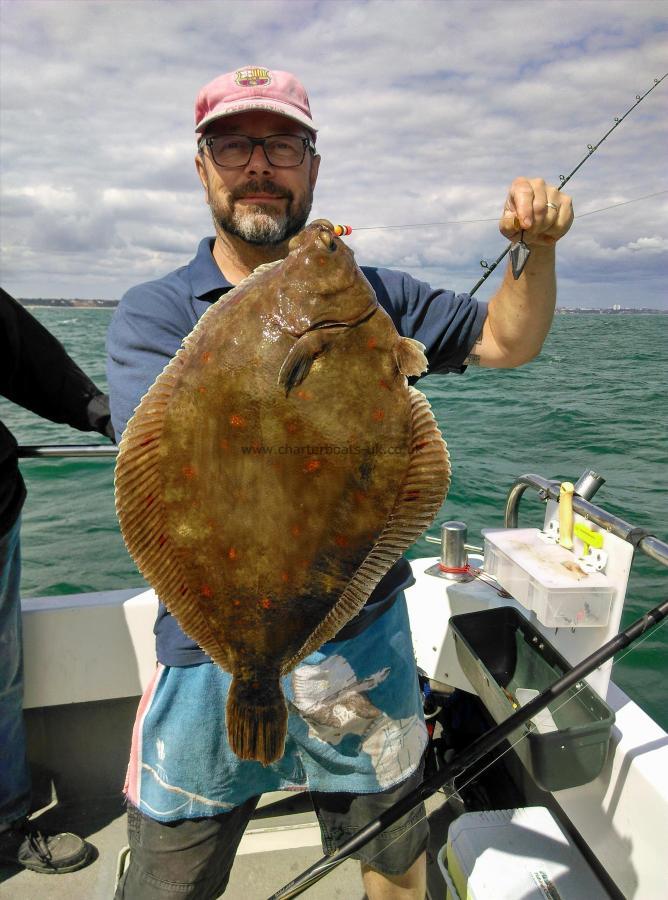 3 lb 6 oz Plaice by Nick Lark