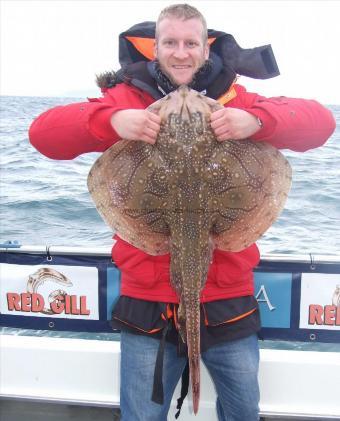 12 lb 8 oz Undulate Ray by Ian Woodcock