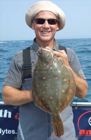 4 lb 2 oz Plaice by Mick Jefferey