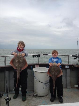 7 lb Thornback Ray by George and Charlie