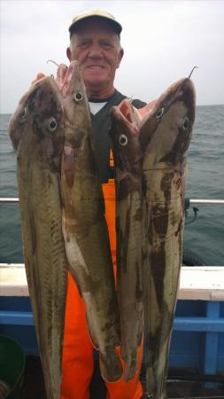 12 lb Ling (Common) by eric with 4 of his 10 ling caught on HEIDI J