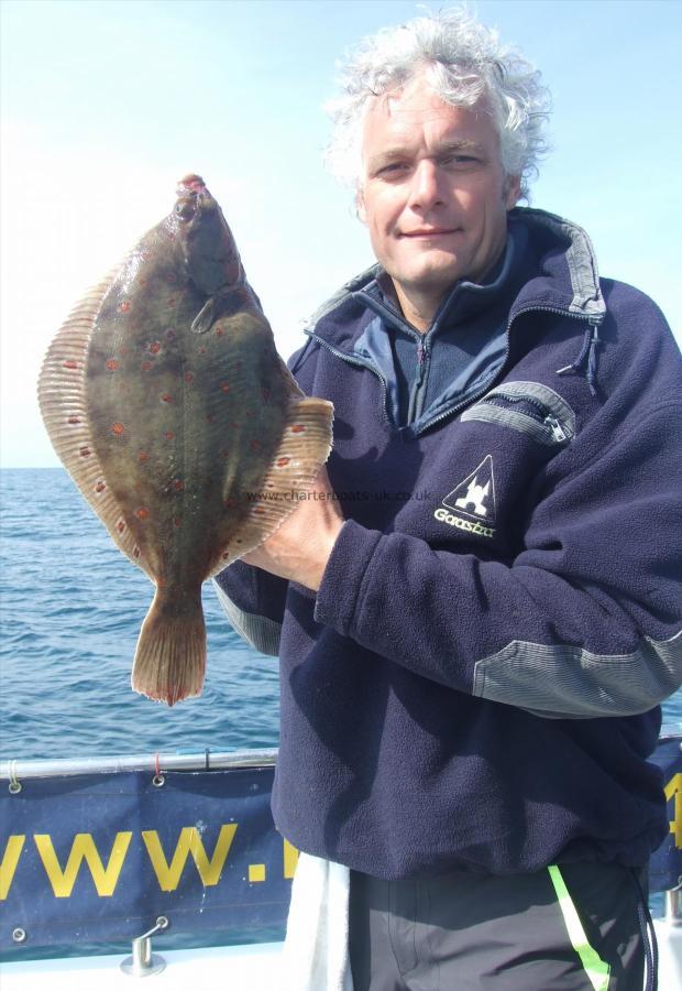 4 lb 3 oz Plaice by Norbert Albstmeijer