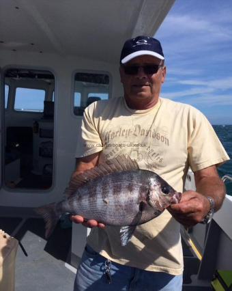 3 lb 6 oz Black Sea Bream by Mike Hunt