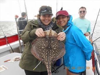 6 lb 5 oz Thornback Ray by Tasha (left)