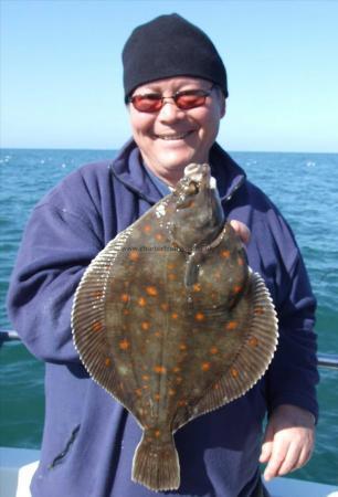 3 lb 8 oz Plaice by Mark Herbert