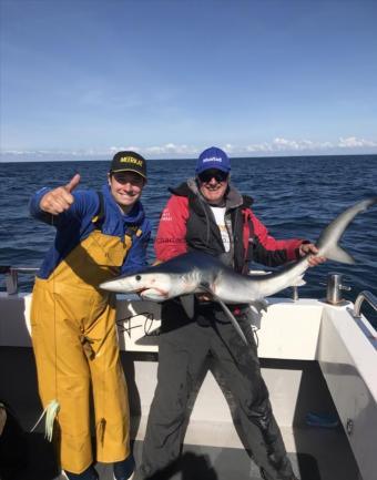 55 lb Blue Shark by Mike Wallis