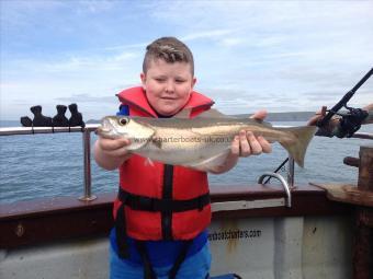 3 lb Pollock by Leon's PB pollock on his 1st boat trip