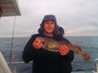 4 lb 2 oz Cod by Lee from Bolton.