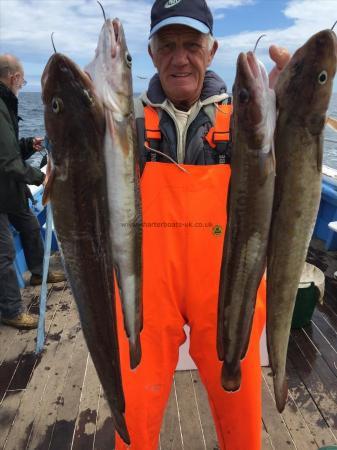 10 lb Ling (Common) by eric with some of his ling  12/7/2016