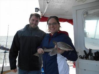 3 lb 5 oz Smooth-hound (Common) by Tiff and David