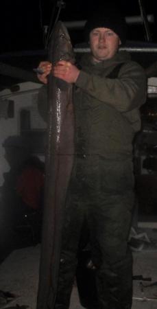 24 lb Conger Eel by Tom Morgan